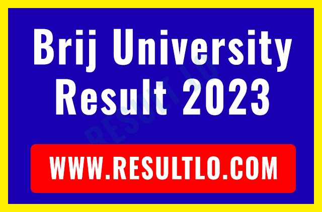 Brij University Result 2023